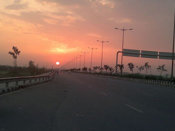 Road at sunset