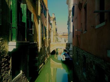 Canal along buildings