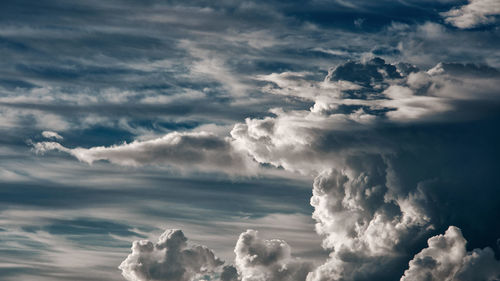 Low angle view of clouds in sky