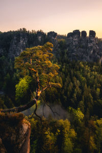 Sunset, Bastei,