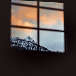 Close-up of glass window