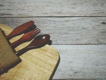 High angle view of sunglasses on table