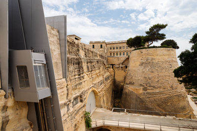 The barrakka lift helped transport people quickly to the upper barrakka gardens elevator in valettta