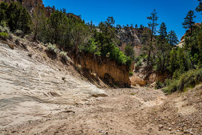 Scenic view of land against sky