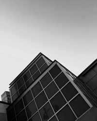 Low angle view of building against clear sky
