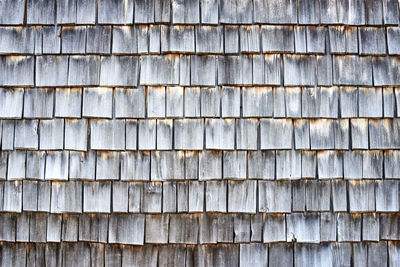 Weathered wooden shingles background