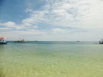 Scenic view of sea against sky