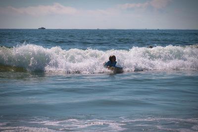 Girl in the ocean