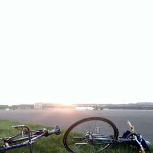 View of calm sea against clear sky