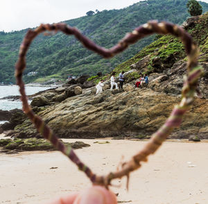 Scenic view of beach