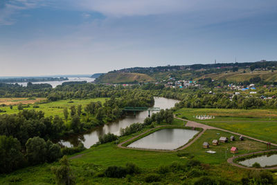 The famous shishkin ponds in yelabuga. tatarstan