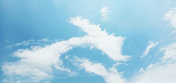 Low angle view of clouds in sky