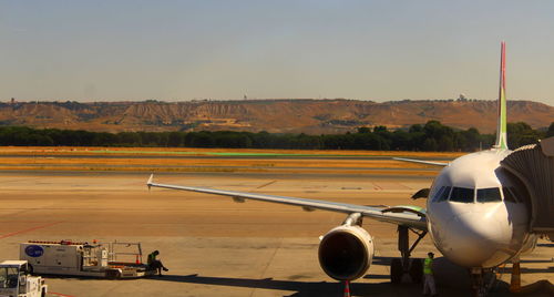 Airplane on runway