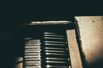 Close-up of blinds
