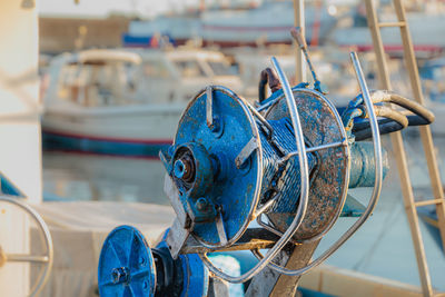 Winch for fishing net