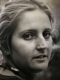 Close-up portrait of young woman