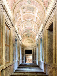 Empty corridor in old building