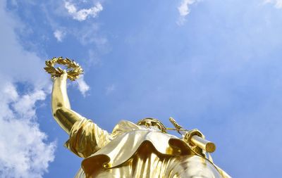 Low angle view of statue