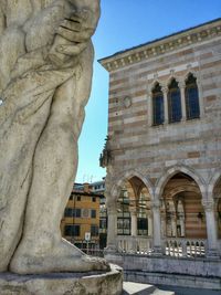 Low angle view of historical building