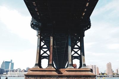 View of suspension bridge