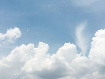 Low angle view of clouds in sky