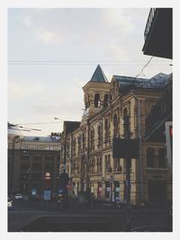 Low angle view of building against sky