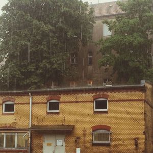 Rain on building