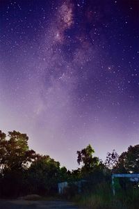 Low angle view of starry sky