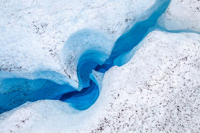 Close-up of water in sandstone  