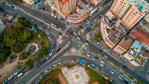 Aerial view of the haven of peace, city of dar es salaam