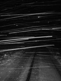 View of road at night