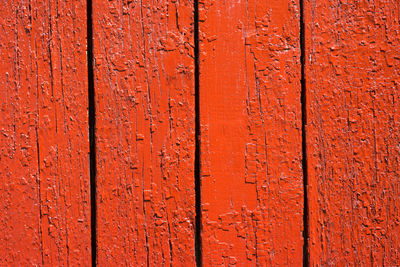 Background image of a wooden wall painted in bright red color