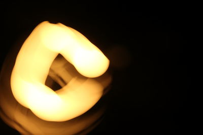 Close-up of illuminated lamp