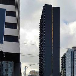 Low angle view of buildings against sky