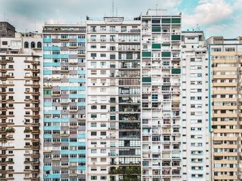 Low angle view of buildings in city