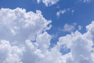 Low angle view of clouds in sky