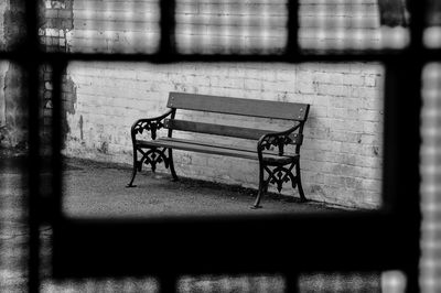 View of empty chair