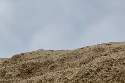 Low angle view of mountain against sky