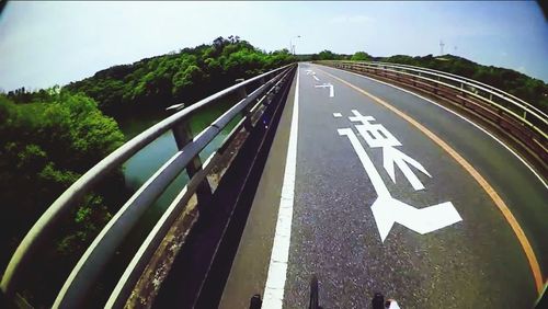 Road passing through landscape
