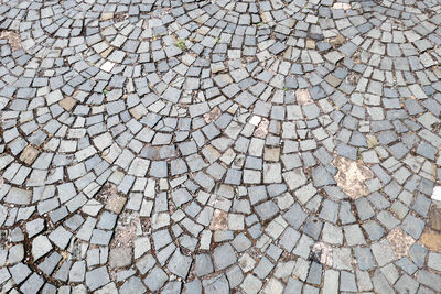 Full frame shot of cobbled street