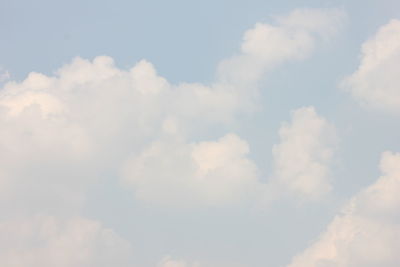 Low angle view of clouds in sky