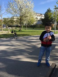 Boy in park