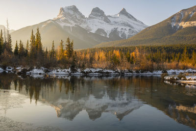 Three sisters mountains, canmore, alberta