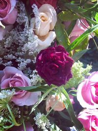 Close-up of rose bouquet