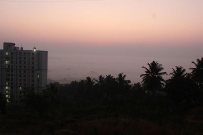 Scenic view of sky at sunset