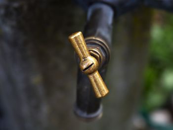 Close-up of rusty machine part