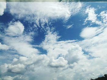 Low angle view of clouds in sky