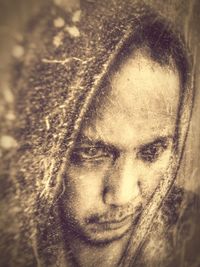 Close-up portrait of a woman