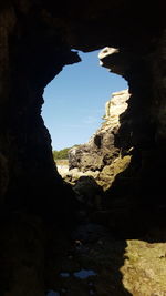 Rock formations in cave