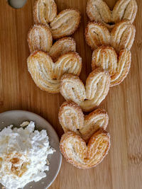 High angle view of bread in store